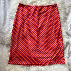 Y2K Vintage Guess Striped Midi Skirt